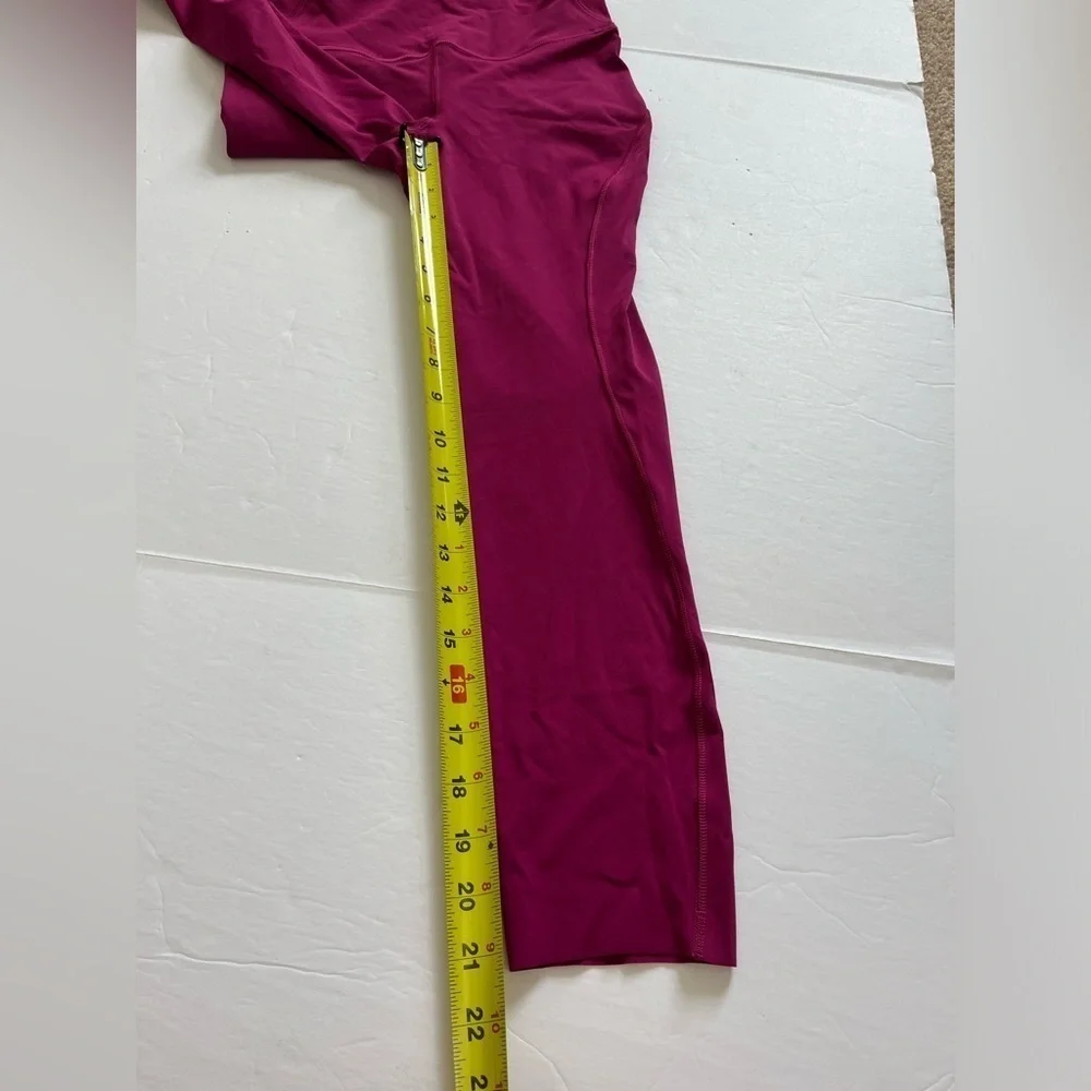 Lululemon Base Pace High Rise Crop Size 4 Pink